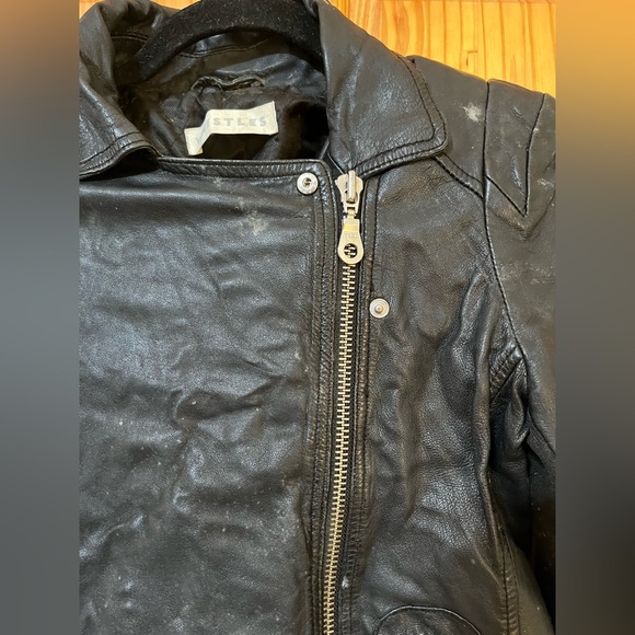 Whistles Black Leather Jacket - Picture 2 of 10